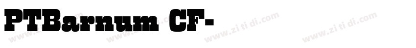 PTBarnum CF字体转换